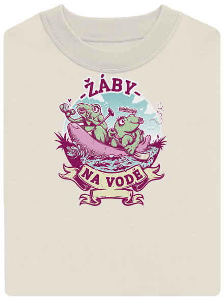 Žaby na vode unisex mikina bez kapucne Off White