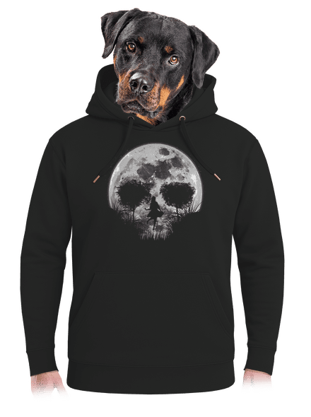 Smrtiaci spln unisex mikina premium Dark Black
