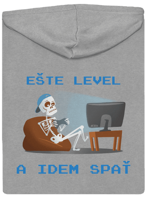 Ešte level pánska mikina na zips Light Melange