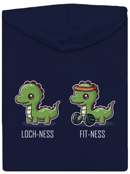 Fit-ness pánska mikina na zips Navy