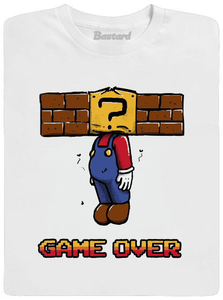 Game Over pánske dlhý rukáv White