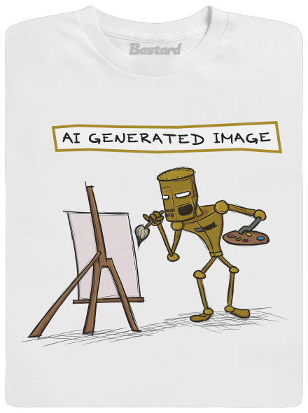 AI generated image detské tričko White