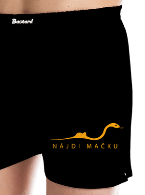 Nájdi mačku pánske trenky Black