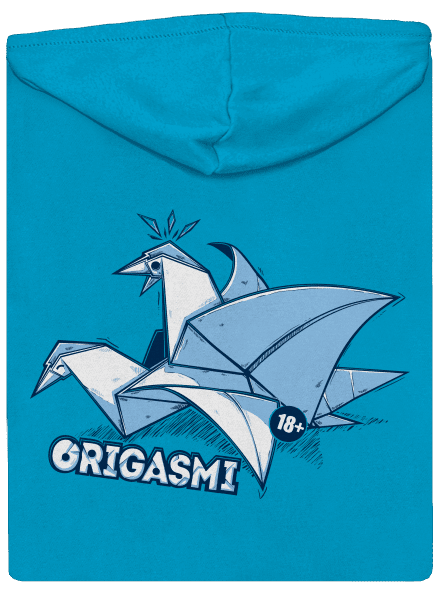 Origasmi dámska mikina na zips Blue Atol