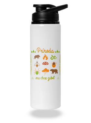 Príroda ma chce zabiť flaša na vodu White