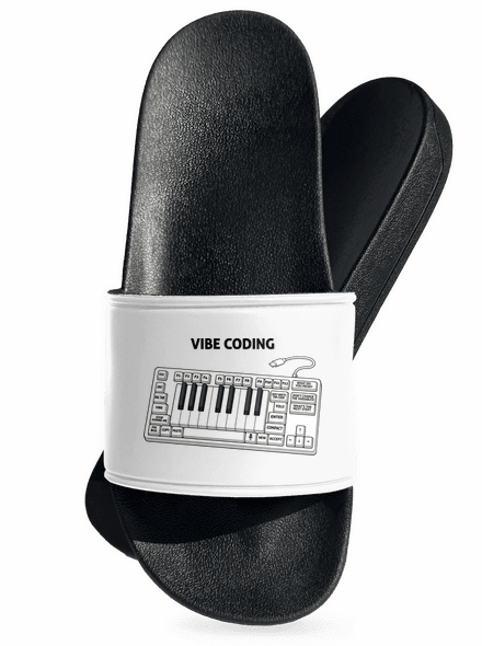 Vibe coding šľapky White