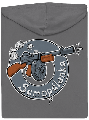 Samopálenka dámska mikina na zips Steel Gray