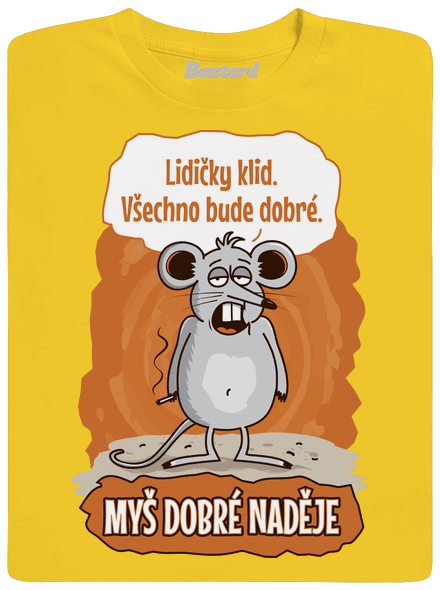 Myš dobrej nádeje pánske tričko Gold