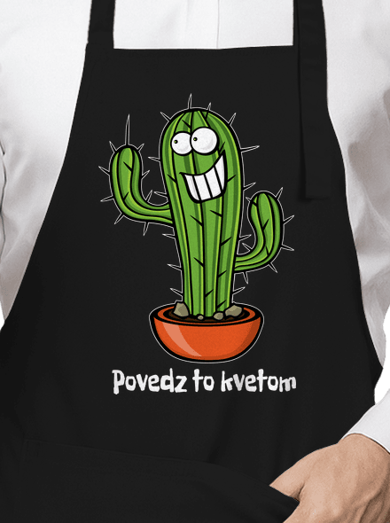 Povedz to kvetom zástera Black
