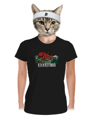 Krakenoš dámske športové tričko Black