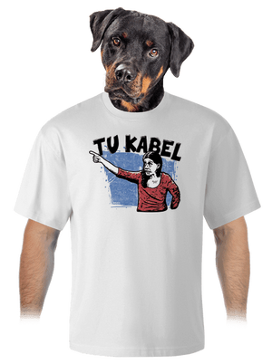 Tukabel unisex tričko oversized White