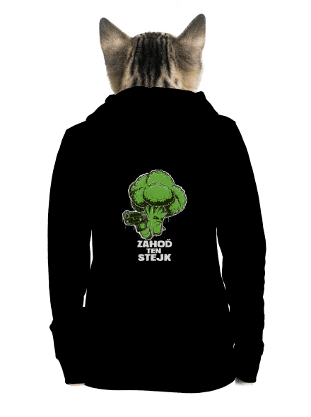 Zahoď ten stejk dámska mikina na zips Black