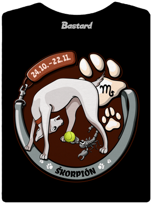 Psí horoskop: Škorpión dámske tričko Black