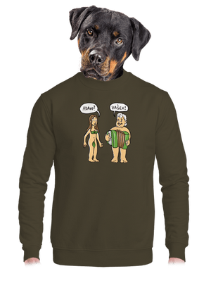 unisex mikina bez kapucne