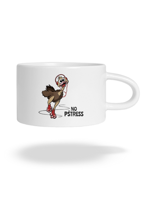 No pštress hrnček makronka White