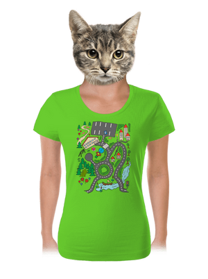 Cesta dámske tričko Apple Green