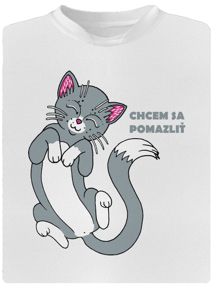 Chcem sa pomazliť detské športové tričko White