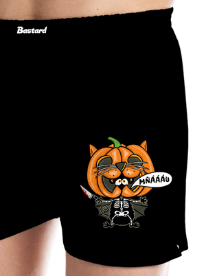 Halloweenská kočička pánske trenky Black