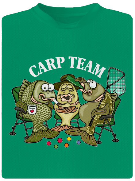 Carp Team detské športové tričko Kelly Green Mal