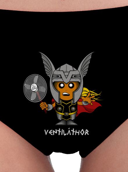 Ventiláthor dámske nohavičky Black
