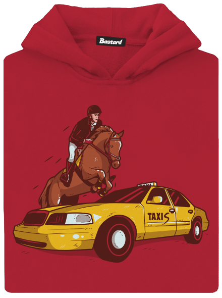 Taxis detská mikina klokanka Fire Red