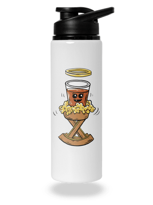 Panáčik v jasličkách flaša na vodu White