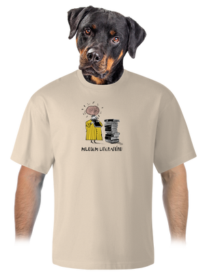 Milujem literatúru unisex tričko oversized Almond