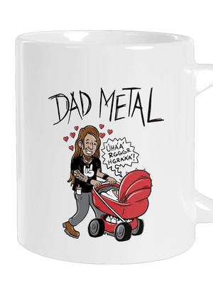 Dad metal veľký hrnček White