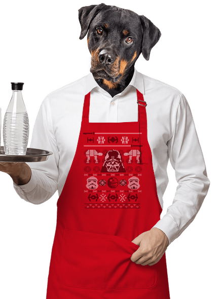 Vader na svetri zástera Red