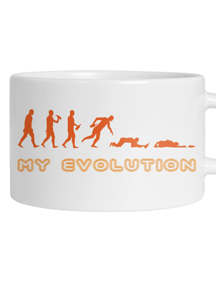 My evolution hrnček makronka White