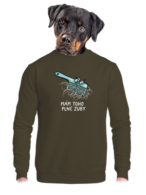 unisex mikina bez kapucne