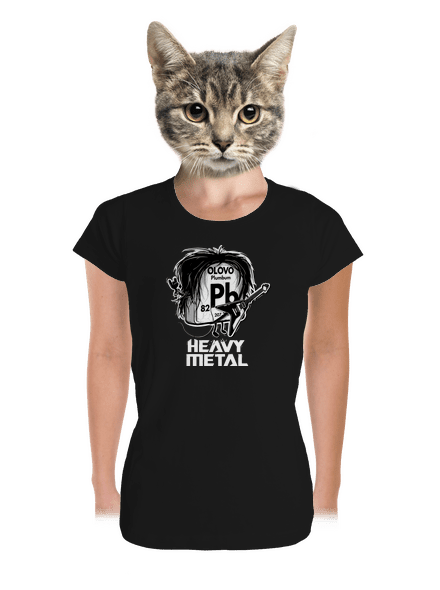 Heavy Metal dámske tričko prémium Black