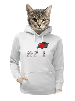 dámska mikina klokanka