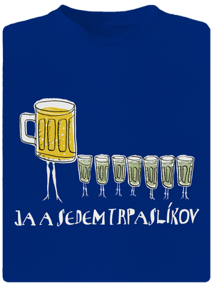 Ja a sedem trpaslíkov pánske športové tričko Royal Blue Mal