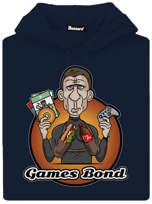 Games Bond pánska mikina klokanka Navy