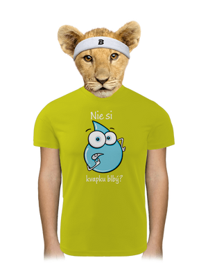 Nie si kvapku blbý detské športové tričko Neon Yellow