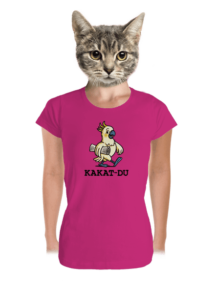 Kakat-du dámske tričko prémium Magenta