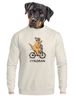 Cyklokan unisex mikina bez kapucne Off White