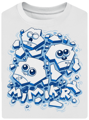 Ľadové mimikry unisex tričko oversized White