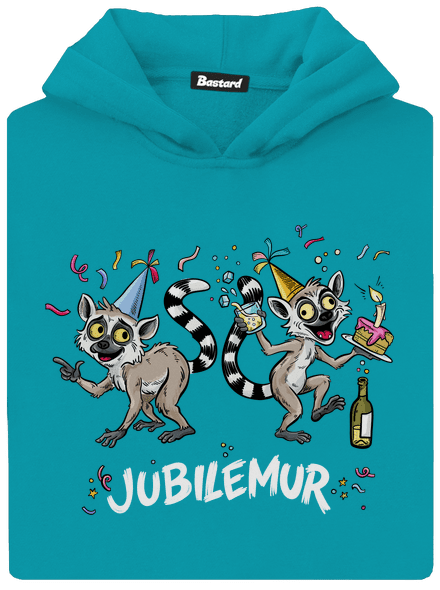 Jubilemur detská mikina klokanka Hawaiian Blue