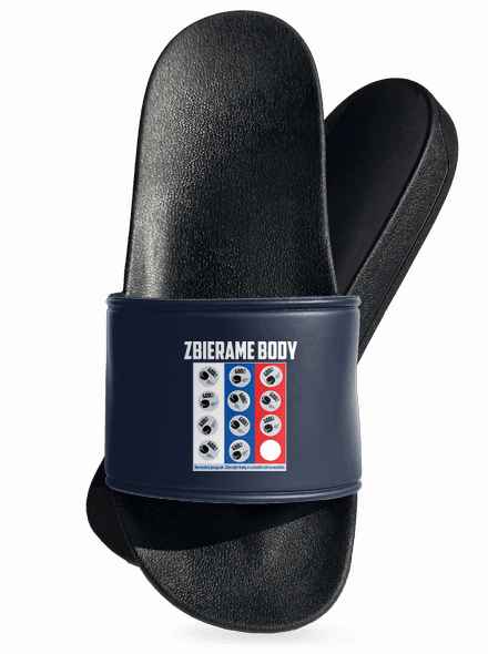 Zbierame body - hokej šľapky Navy