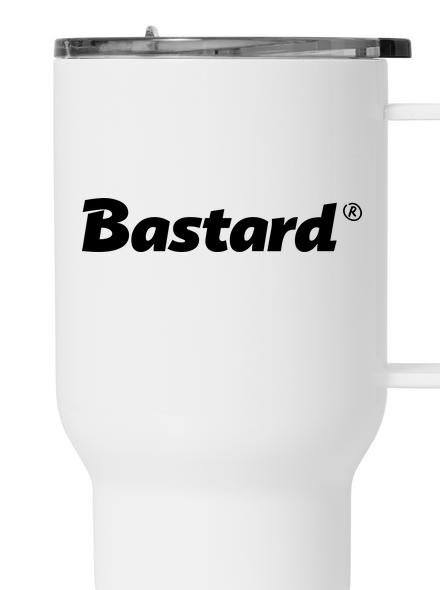Bastard v logu termohrnček White