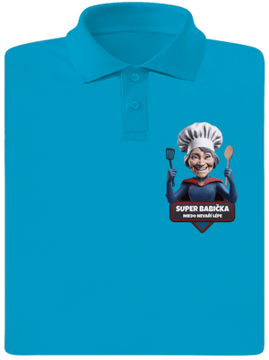 Super babička pánska polokošeľa Blue Atol