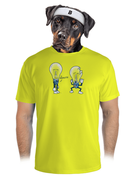 Prdlá pánske športové tričko Neon Yellow