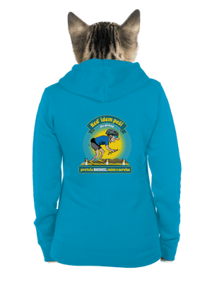Závislosť na bicykli dámska mikina na zips Blue Atol