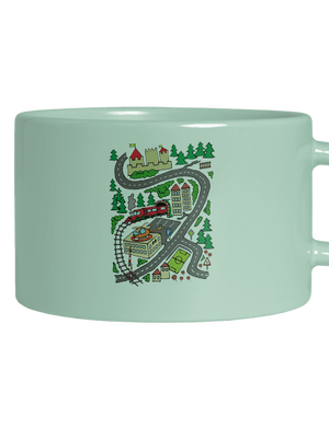 Cesta hrnček makronka Mint Macaron