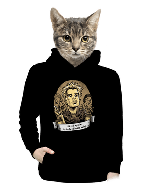 B14: Samotáři dámska mikina klokanka Black