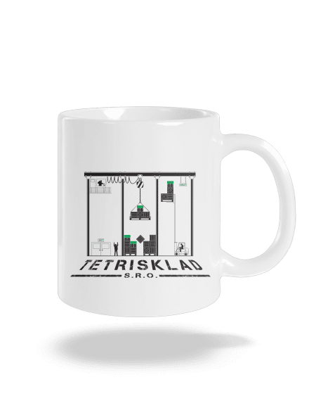 Tetrisklad klasický hrnček White
