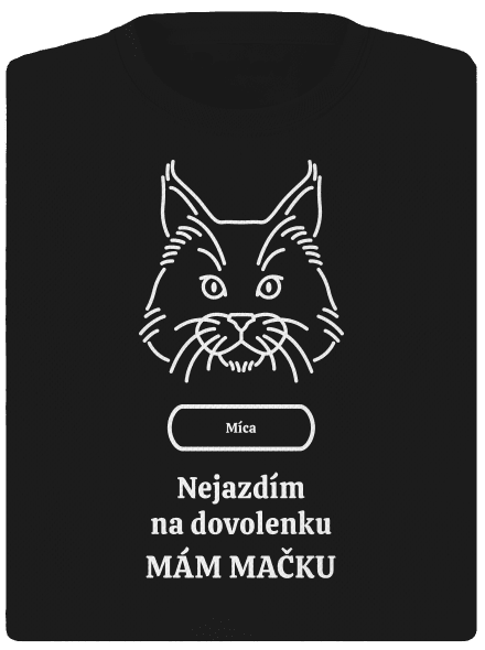 Nemôžem, mám mačku dámske športové tričko Black