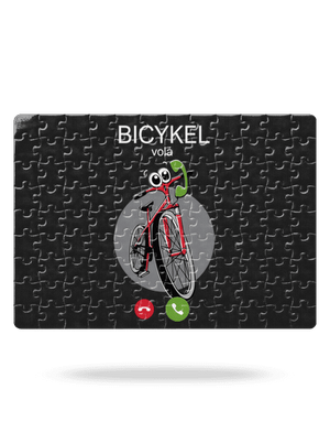 Bicykel volá puzzle White